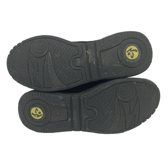 Zumba Energy Shine - Women's Sz 9.5 - Black Suede Glitter High Tops - A1F00128 - Picture 9 of 12